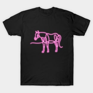 Standing Neon Horse T-Shirt